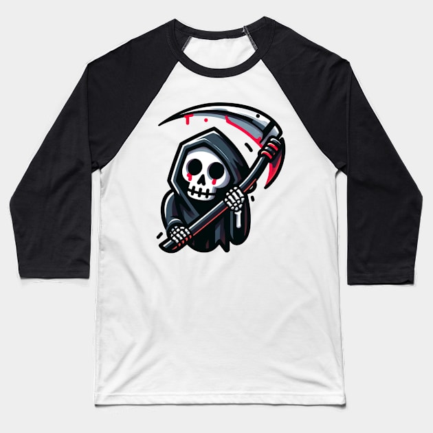 Cute Lord Death Baseball T-Shirt by luwakka